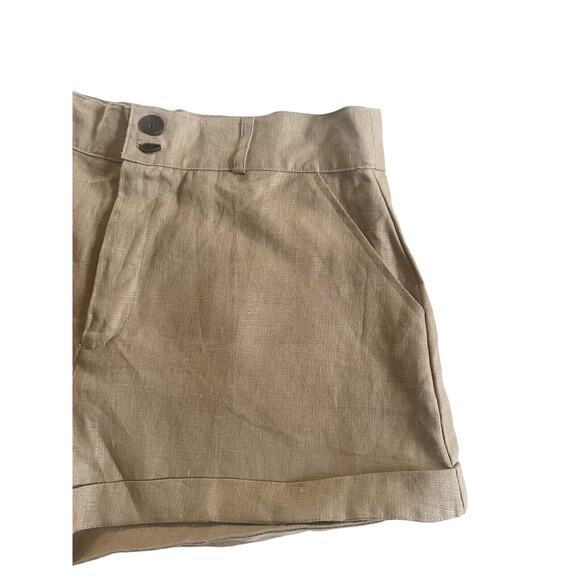 NWT Acacia Women’s Size XL Tan Tea Jude Linen Shorts - Picture 8 of 14